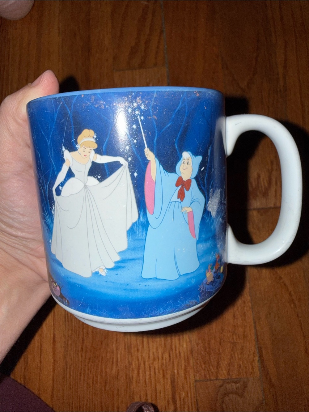 Vintage Disney 1990s Disney Cinderella ceramic coffee mug